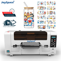 Impresoras de Inyección de Tinta Automáticas UV DTF JoySpace, Plotter de Impresión con Barniz, Máquina de Impresión de Adhesivos Digitales Resistentes al Agua en Rollo, en Venta