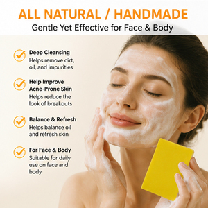 <strong>Wholesale</strong> Face Body Care Handmade Skin Whitening Brightening Dark Spot Remover Solid Original 10% <strong>Sulfur</strong> Cleansing Soap <strong>Bar</strong> - Product Image 3