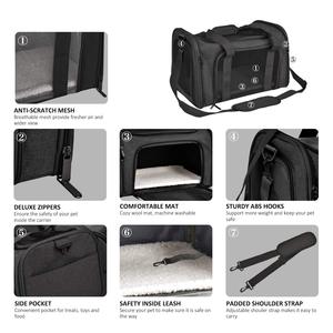 TSA Airline Approved Small Dcat <b>Bag</b> Soft Sided Collapsible Waterproof Travel <b>Puppy</b> <b>Carrier</b> - Product Image 3