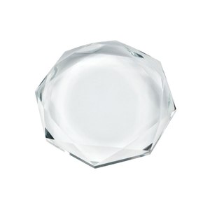 Diameter 80mm Height 19mm Glass <b>Paperweight</b> for Office Use - Product Image 2