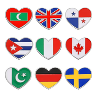 Épinglette en émail avec drapeau national de Nigéria, Pakistan, Panama, Koweït, avec emballage