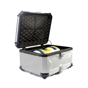 80L kaskları tam yüz sert hurç yan Panniers bandaj ipi orta kutu motosiklet alüminyum alaşım araç braketi - Product Image 4