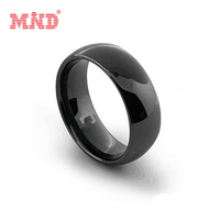 Anneaux en céramique NFC Inteligente, bague intelligente NFC noir NFC