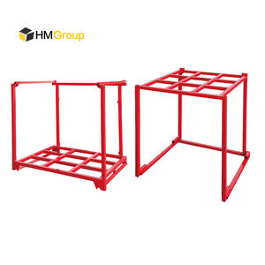 Palletainer de diseño apilable de acero Q235 de capacidad de 1000kg para almacenamiento de neumáticos en almacén - Product Image 1