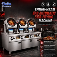 Machine de cuisson automatique de riz frit à 3 foyers, équipement commercial pour restaurant, cuiseur à riz avec armoire, vente directe usine