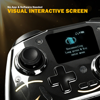 Control Inalámbrico para Nintendo Switch Pro, Gamepad con Pantalla LCD de 2 Pulgadas, Gatillos con Efecto Hall, Iluminación RGB para PS4/PC/Android/IOS