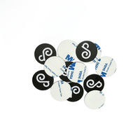 Offre Spéciale : Étiquette RFID Ronde en PVC Anti-Métal Passive 125kHz/13.56MHz, Type Jeton NFC