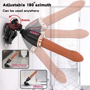 Fully Automatic Thrusting Electric Suction Cup Hands-Free Telescopic <b>Vibrating</b> Masturbator <b>Men</b> Women Adult Waterproof IPX6 - Product Image 5
