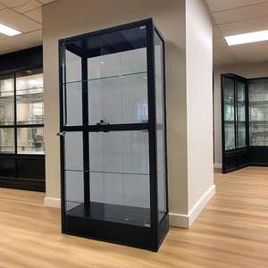 עיצוב מודרני פלדה זכוכית ארון תצוגה מתכווננת לשימוש קמעונאית סופרמרקט - Product Image 3