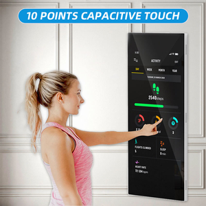 Espejo Inteligente para Fitness en Casa con Pantalla LED <span class=keywords><strong>AI</strong></span> 1920x1080, Wi-Fi, Bluetooth, de Pie, para Uso en Interiores, Pérdida de Peso, Marco Metálico, App - Product Image 4