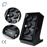 Boîte de rangement automatique pour montres 12+2, écologique, anti-poussière, avec écran tactile, télécommande et fonction de remontoir rotatif LCD TG-04