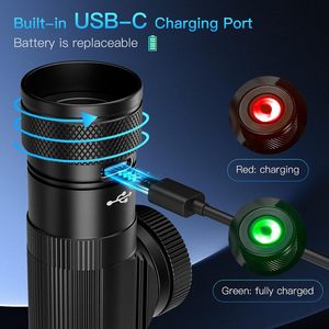 Linterna Frontal LED Blanca Recargable de Gran Venta con Resistencia al Agua IP65 y Alcance de Haz de 300m para Caza/Ciclismo - Product Image 3