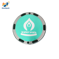 Plataforma Flotante Inflable Redonda de PVC Impermeable Novaspark, Tapete de Yoga con Diseño de Panda, Absorción de Impactos, para Gimnasio y Parque, Venta al Por Mayor