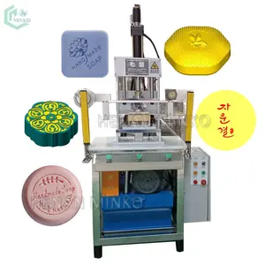 Pneumatic laundry bar soap press mold stamper toilet soap logo stamping making soaps pressing printing machine price