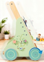 Nouvelle conception de poussette ludique et cuisine d'imitation en bois pour bébés KT1149