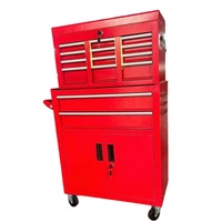 Armoire à outils métallique verrouillable en acier laminé à froid, personnalisable, de type chariot à outils modulable, pour rangement de garage, directement de l'usine