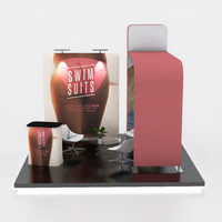 Stand d'exposition modulaire personnalisé en aluminium 10x10 pieds avec toile tendue pour salon professionnel