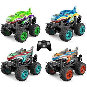 HOSHI-Voiture Tête de Requin Monstre Rotative à 2.4 Degrés pour la Danse, Stunt, 360G RC, avec Lumières, Cadeau Original, 1:18 T-181 - Product Image 1