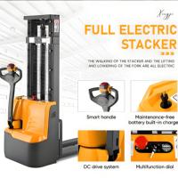 HELI Chariot élévateur à palettes entièrement électrique 2 tonnes à extension de fourche auto-chargeante, livraison rapide directe usine, support OEM ODM, fabricant