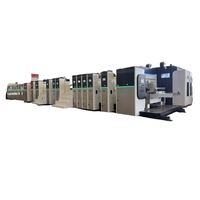Nouvelle machine d'impression, de rainurage et de découpe rotative entièrement automatique haute définition pour carton ondulé