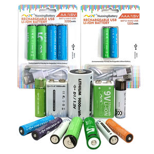 Nuoxing 1.5v סוללת ליתיום נטענת aaaaaaa <span class=keywords><strong>9v</strong></span> סופר סוללה סופר גודל קטן באטר יבש עבור מנעול חכם - Product Image 6