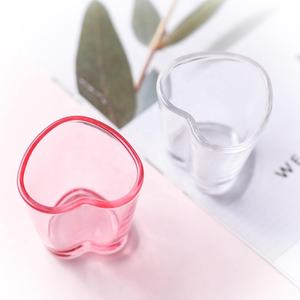Mini verres à liqueur 40ml, coffret cadeau unique en forme de coeur pour la Saint-Valentin, tasse <span class=keywords><strong>tequila</strong></span> colorée personnalisée - Product Image 4