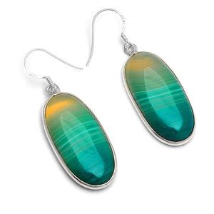 Exotic Botswana Agate Solid .925 Sterling Silver <b>Hook</b> Dangle <b>Earrings</b> Indian Wholesaler Jewelry Supplier & Manufacture CDP. - Product Image 5