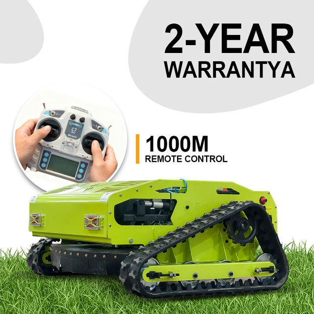 Economical & Practical Low Maintenance Automatic Remote Control Lawn Mower Robot Gasoline Rc Lawn Mower 4wd 45° Slope Climbing
