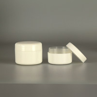 Pots en plastique PP personnalisés avec couvercle à vis, 10g-30g, contenants cosmétiques vides pour soins de la peau, crème pour les yeux et gommage pour les lèvres