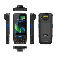 Escáner de código de barras industrial Android 14 portátil de 4 pulgadas PDA resistente 1D 2D 4G WiFi 64GB ROM