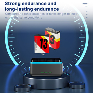 Hongdak pin di động + <span class=keywords><strong>3</strong></span>-slots Box sạc nhanh cho gốc <span class=keywords><strong>GoPro</strong></span> anh Hùng 13 Đen Phụ Kiện máy ảnh - Product Image 4