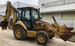 Gebrauchte original CAT 416E Bagger lader mit hoher Qualität und Antriebs system in gutem Zustand