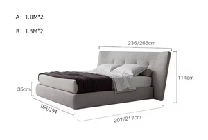 Luxury Italian Bedroom Set Furniture king Size Modern <strong>Latest</strong> Double <strong>Bed</strong> <strong>Designer</strong> Furniture Set Leather Luxury <strong>Bed</strong> - Product Image 6