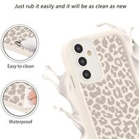 Coque de téléphone imprimée pour A57 A54 5G, motif léopard, mat, ultra fin, en TPU souple, silicone, étanche, antichoc