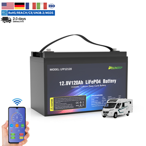 Batería LiFePO4 de 12 Voltios Más Económica, 12.8V 100Ah 120Ah 160Ah 180Ah 200Ah, Paquete de Baterías de Iones de Litio con BMS Inteligente Integrado - Product Image 1
