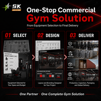 Equipo de Gimnasio SK con Sistema de Pesas, Juego Completo con Máquina de Prensa de Piernas para Gimnasios Comerciales, Clubes y Hoteles