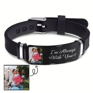 Pulsera Ecológica con Forma de Codo, Ajustable, Grabado Personalizado, Correa con Impresión, Conmemorativa y Motivacional - Product Image 2