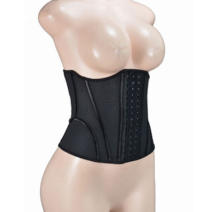Faja moldeadora de cuerpo negra de 28 cm inspirada en el estilo de estudio, con 11 varillas, cierre de gancho ajustable S901-28cm-53 14Hook - Product Image 2
