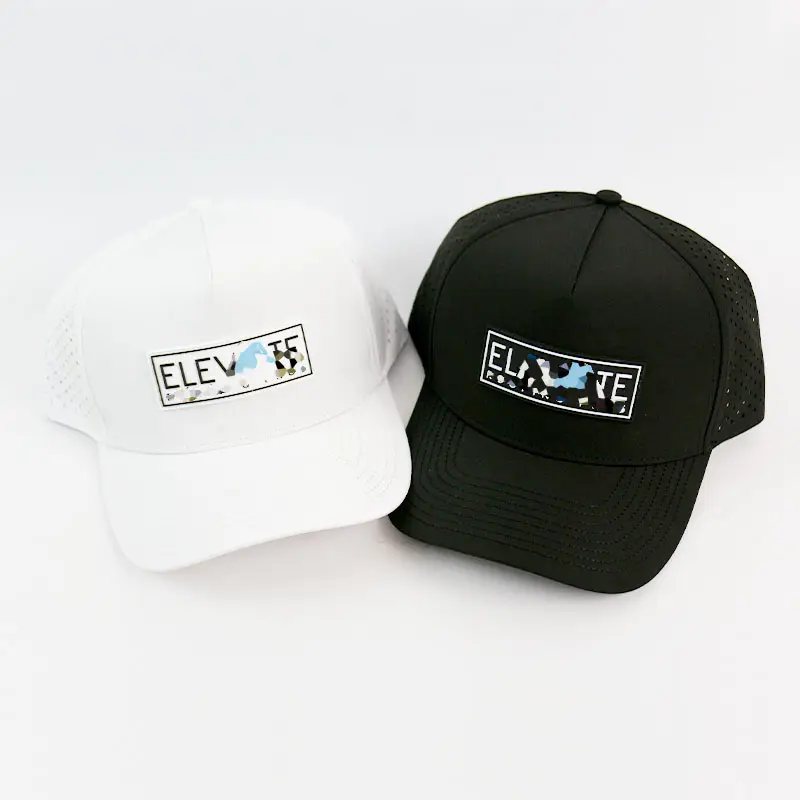 HS41 PVC 로고 사용자 정의 하이드로 방수 성능 스냅 백 모자 사용자 정의 로고가있는 부동 야구 모자 모자