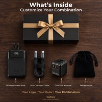 Kotak Hadiah Teknologi Personalisasi OEM ODM dengan Logo Kustom, Set Gadget Elektronik dengan Berbagai Item di Dalamnya untuk Hadiah VIP Perusahaan