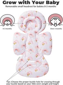 Cojín Adicional <span class=keywords><strong>para</strong></span> Asiento de Coche <span class=keywords><strong>para</strong></span> Bebés, Recién Nacidos y Niños Pequeños, Reversible, Soporte <span class=keywords><strong>para</strong></span> Cabeza y Cuerpo, Malla Transpirable, Minky Dot - Product Image 6