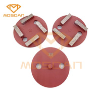 Plaque de 4 pouces 100mm 4 barres avec 1 goupilles Disque de meulage diamant pour béton pour JS
