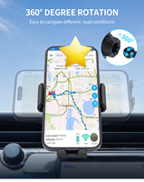 Capteur intelligent universel à serrage automatique Support de téléphone pour voiture Support de chargeur de voiture sans fil pour charge rapide Chargeur de voiture sans fil