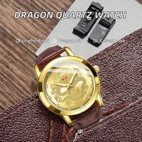 Montre Dragon Quartz Homme en Alliage Verre 20mm Mouvement à Aiguilles 40mm Vente Chaude Directe Fabricant Dropshipping Diffusion en Direct