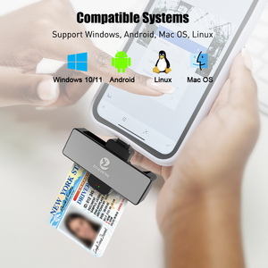 Zoweetek <span class=keywords><strong>Mini</strong></span> Loại C Đầu đọc thẻ ISO 7816 EMV cac IC Sim ATM Đầu đọc tín dụng Nhà Văn thẻ chip có thể gập lại OTG thông minh đầu đọc thẻ - Product Image 5