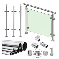 Support de tube réglable en acier inoxydable SS304, design industriel, accessoires de balustrade, raccords de main courante, tuyau
