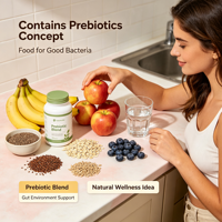 Probiotiques Marque Blanche pour Femmes : Équilibre du pH avec Prébiotiques et Lactobacillus – Complément pour une odeur vaginale saine – Capsules