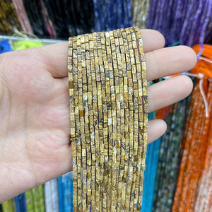 Rubis naturel Zoisite perles en vrac 2x4mm tube cuboïde rectangulaire pierres précieuses fabrication de bijoux perles de pierre - Product Image 5