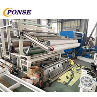 Papel pintado PU cuero polar tela no tejida película solvente base pegamento máquina laminadora