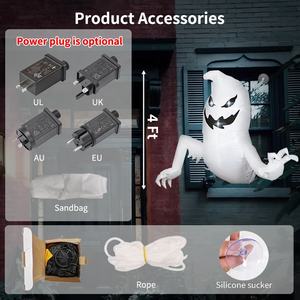 Décoration d'<span class=keywords><strong>Halloween</strong></span> en plein air effrayant horreur fantôme accessoires <span class=keywords><strong>Halloween</strong></span> fête décoration lumière LED fantôme gonflable Costume - Product Image 2